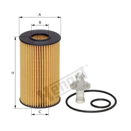 Hengst Oil Filter, E860HD358 E860HD358